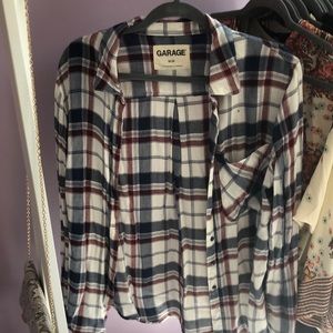 RED WHITE AND BLUE FLANNEL